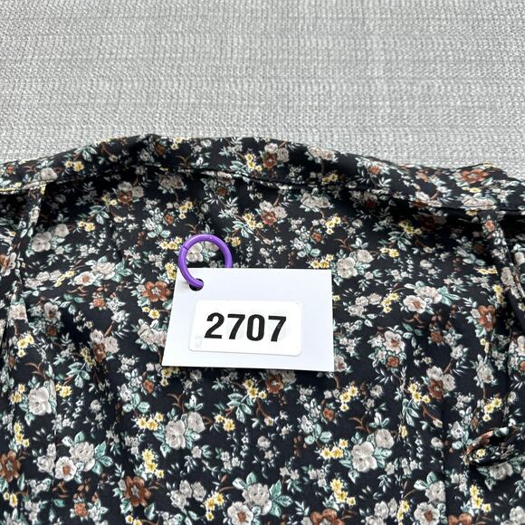 Boho Jumpsuit Medium Floral Tie‎ Strap Retro 70's Vibe Flare Wide Leg Festival - Picture 5 of 10